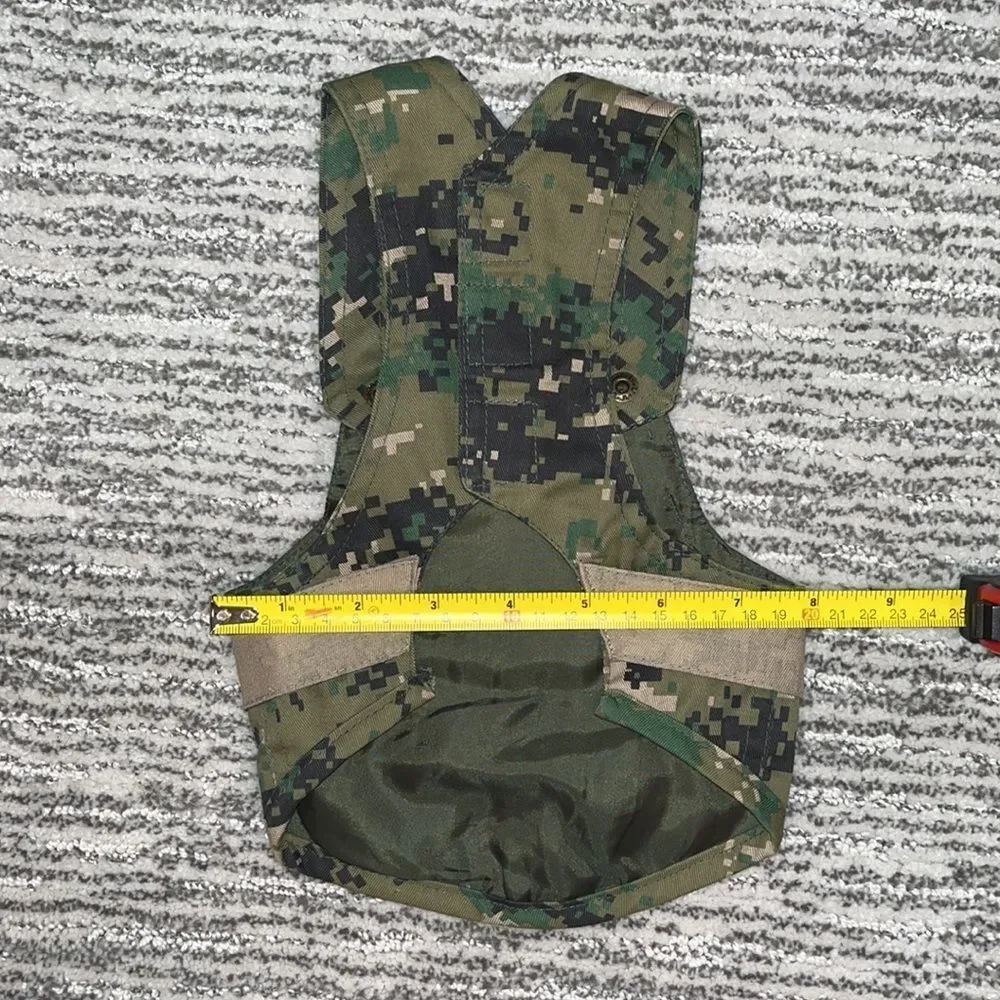 Fisherman Camo Vest Pet Costume Size XS